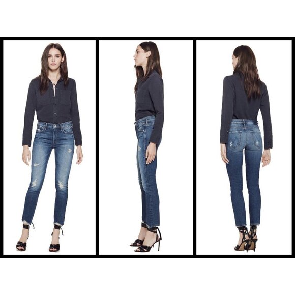 💕MOTHER SUPERIOR💕 Flirt Ankle Jeans ~ Testing the Waters High Rise 26 - Picture 2 of 16